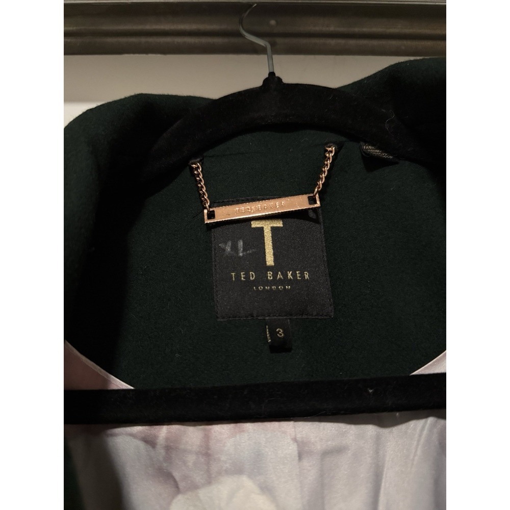 Ted Baker Forest Green Teddy Coat - Picture 3 of 6